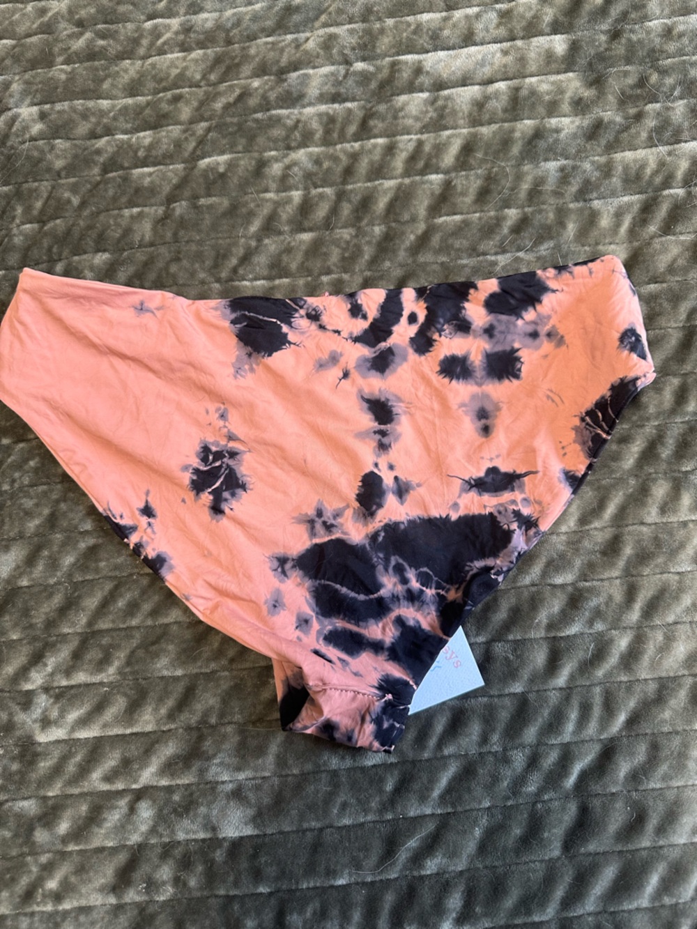 Tie-Dye Tannish and Black Women's Swim bottoms